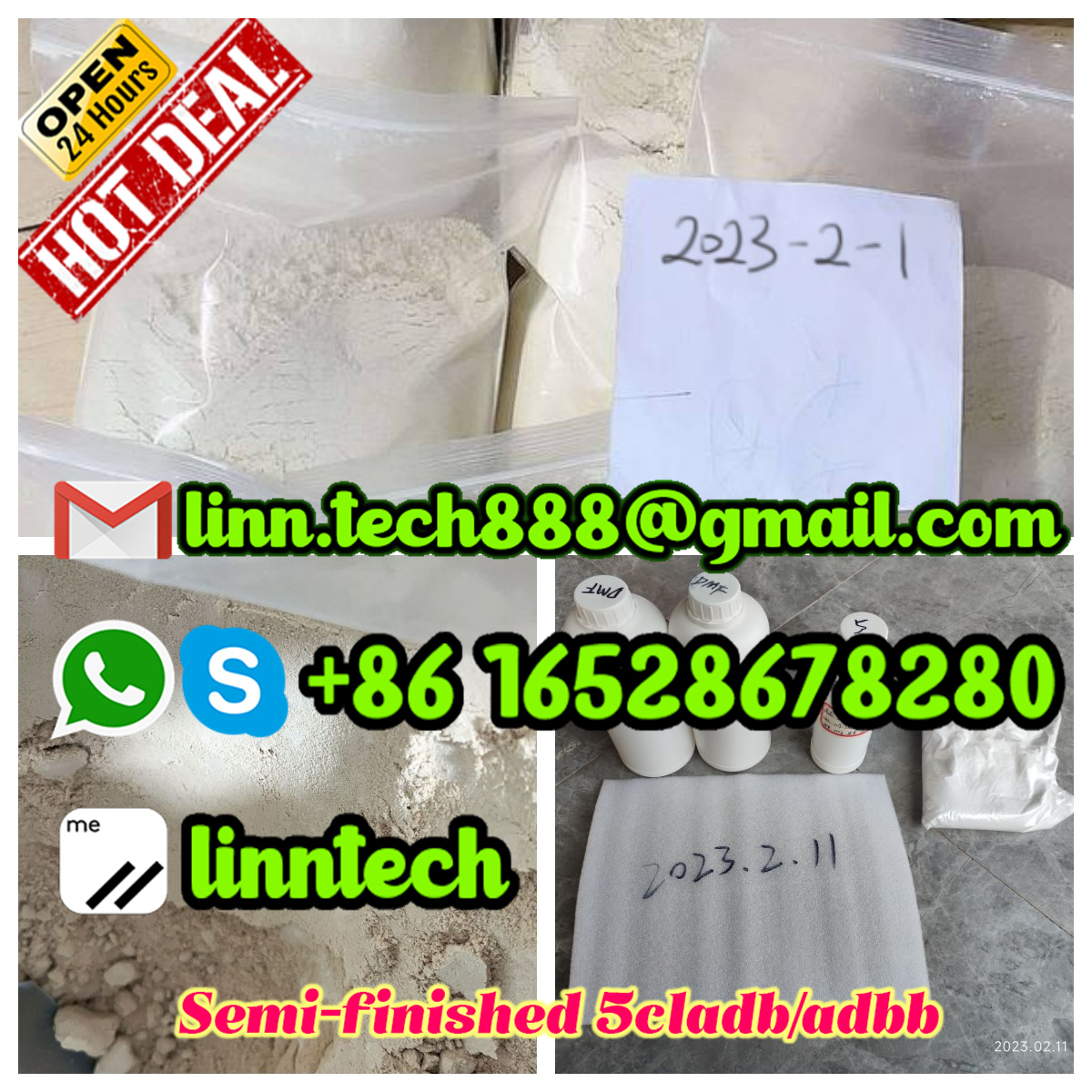 Buy Semi-finished 5cl-adba,4fad,adbb,adb-b,mdmb201,5fadb yellow powder Chemical Research - photo