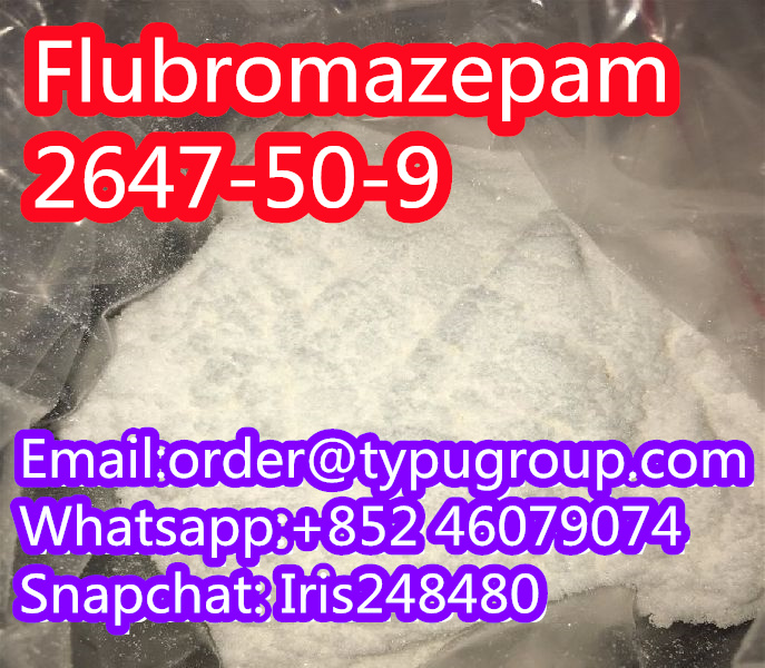 Factory supply Flubromazepam cas 2647-50-9 low sale price huge stock Whatsapp:+852 46079074 - photo