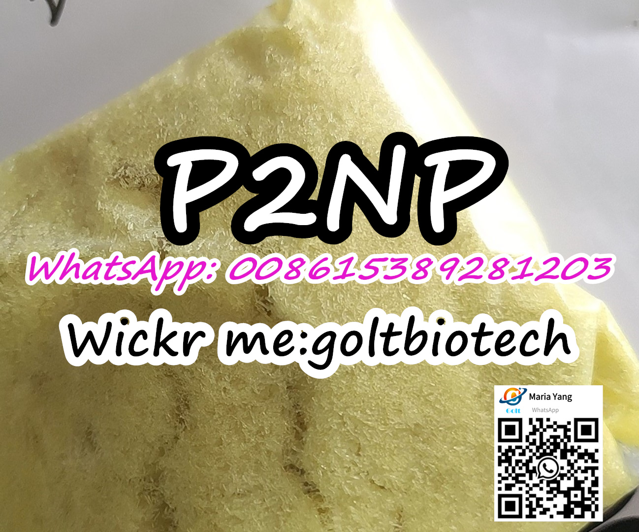P2NP 1-Phenyl-2-nitropropene Cas 705-60-2 p2np yellow crystalline powder  Wickr me:goltbiotech - photo